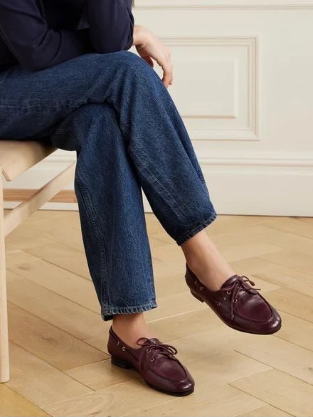 BALLY Pathy leather loafer boat shoe - dark brown - IT37
